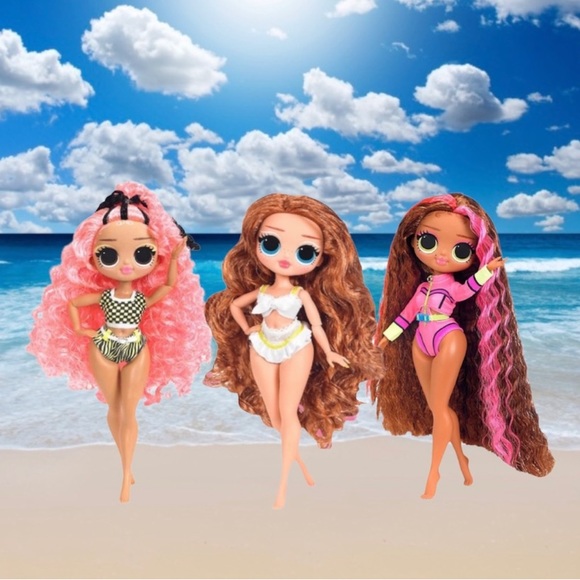 L.O.L Surprise Omg Dolls Swim Series 1 Complete Collection X 3 - Picture 1 of 2